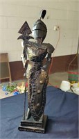 Suit of armor statue approx 16 inches tall