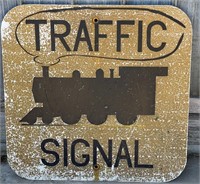 METAL TRAFFIC SIGNAL SIGN