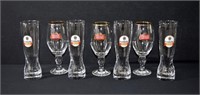7pc Stella Artois & Krombacher Beer Glasses