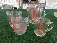 Pyrex and Fire King Measuring Cups