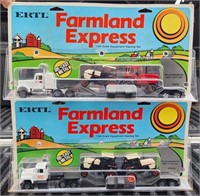 Two Ertl Farmland Express Hauling Sets