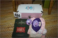 Collection of Doll Clothes, Boxes, and Chest