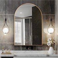 NEUWEABY Arched Wall Mirror for Bathroom, 20"x30"