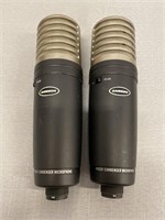 2 Samson MTR201 Condenser Microphones