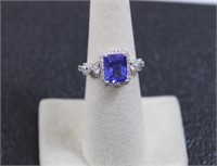 3.68ct tanzanite dinner ring