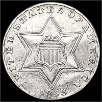1858 Silver Three Cent UNCIRCULATED