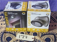 Lot of 2 New Light It Battery LED Porch Lights