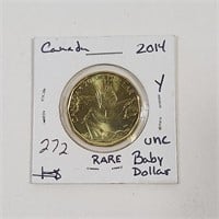 Rare 2014 Baby Dollar Uncirculaed $1