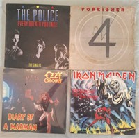 The police, Ozzy Osbourne, foreigner and iron