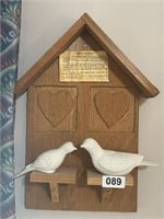 WALL HANGING - POEM - 2 DOVES