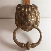 antique Lions head door knocker