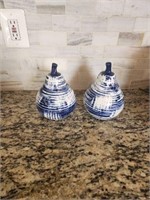 Blue and White glass Decorative pears