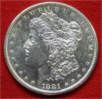 1881 S Morgan Silver Dollar - - Proof Like