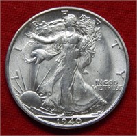 1940 S Walking Liberty Silver Half Dollar