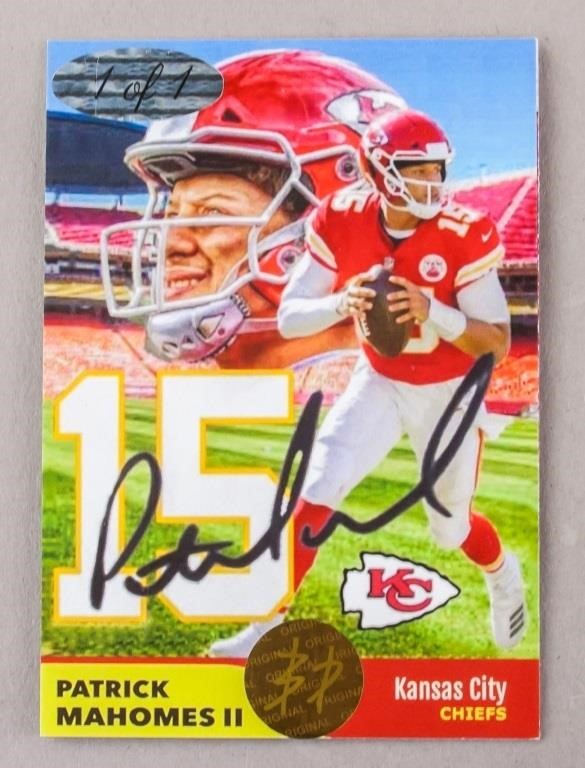 NFL Patrick Mahomes II Jersey Patch Card
