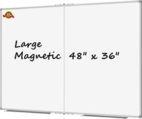 Lockways Large Magnetic Dry Erase Board 48 x 36