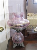 Pink Glass Table Lamp