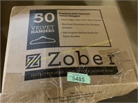 50-pk Zober  OSTO Premium Velvet Hangers-blush