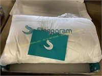Sleepgram Queen bed-support-adjustable-soft-pillow