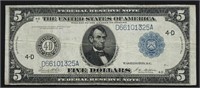 1914 5 $ FEDERAL RESERVE NOTE VF