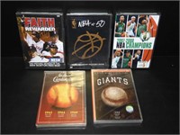5 Sealed Sports Related DVD's