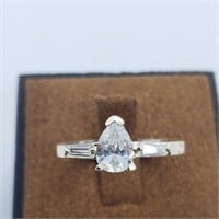 $60 Silver CZ Ring