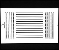 Vent Cover & Diffuser - Flat Stamped Face - White