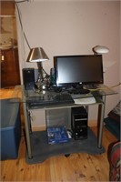 Computer, Lamps, Computer Desk