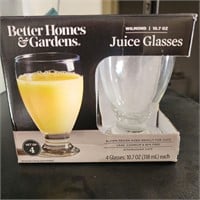 Juice Glasses set if 4 10.7oz. B.H & Gardens
