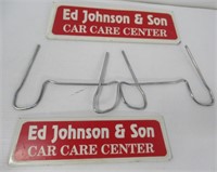 Vintage Ed Johnson and Son Car Care Tire Display