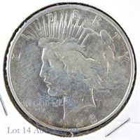 1923-D Silver Peace Dollar (AU+)