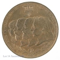 1897 Copper Queen Victoria Diamond Jubilee Medal