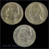 Silver Jefferson Nickels (BU FS?) -3