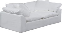 2 Piece Modular Sectional Slipcovered Sofa
