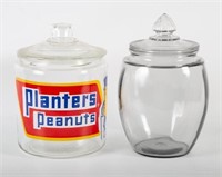 COUNTRY STORE COUNTER JARS (2)