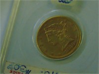 (1) 1886-S $5 GOLD Liberty Head half eagle