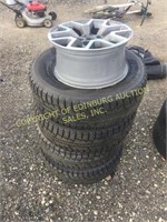 (4) MINERVA ECO STUD-LT 245/70R17 M+S TIRES ON