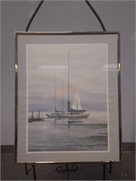 T. Echise Sail Boat Framed Print