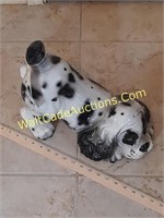 Ceramic Dog/Puppy Statue Size: 17-in long x 13-in