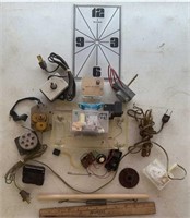 VINTAGE CLOCK PARTS-ASSORTED