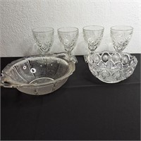 HEISEY IPSWICH GOBLETS-CRYSTAL LOT
