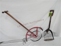 (2) Primitive Tools; Walking Garden Cultivator/Plo