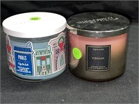 1 BATH AND BODY WORKS CANDLE 3 WICK- PARIS CAFE