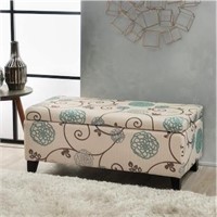 YARA UPHOLSTERED STORAGE OTTOMAN