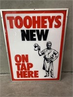Original 1980’s Perspex TOOHEYS Pub Sign Framed