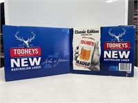 2 x Cardboard TOOHEY’S Beer Cartons w/- Empty