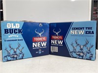 2 x Cardboard TOOHEY’S Beer Cartons w/- Empty