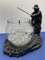 Fisherman Statue, Fishing in Bowl