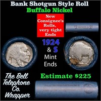 Buffalo Nickel Shotgun Roll in Old Bank Style 'Bel