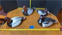 Wood duck decoys with signature (Randy Tull?)